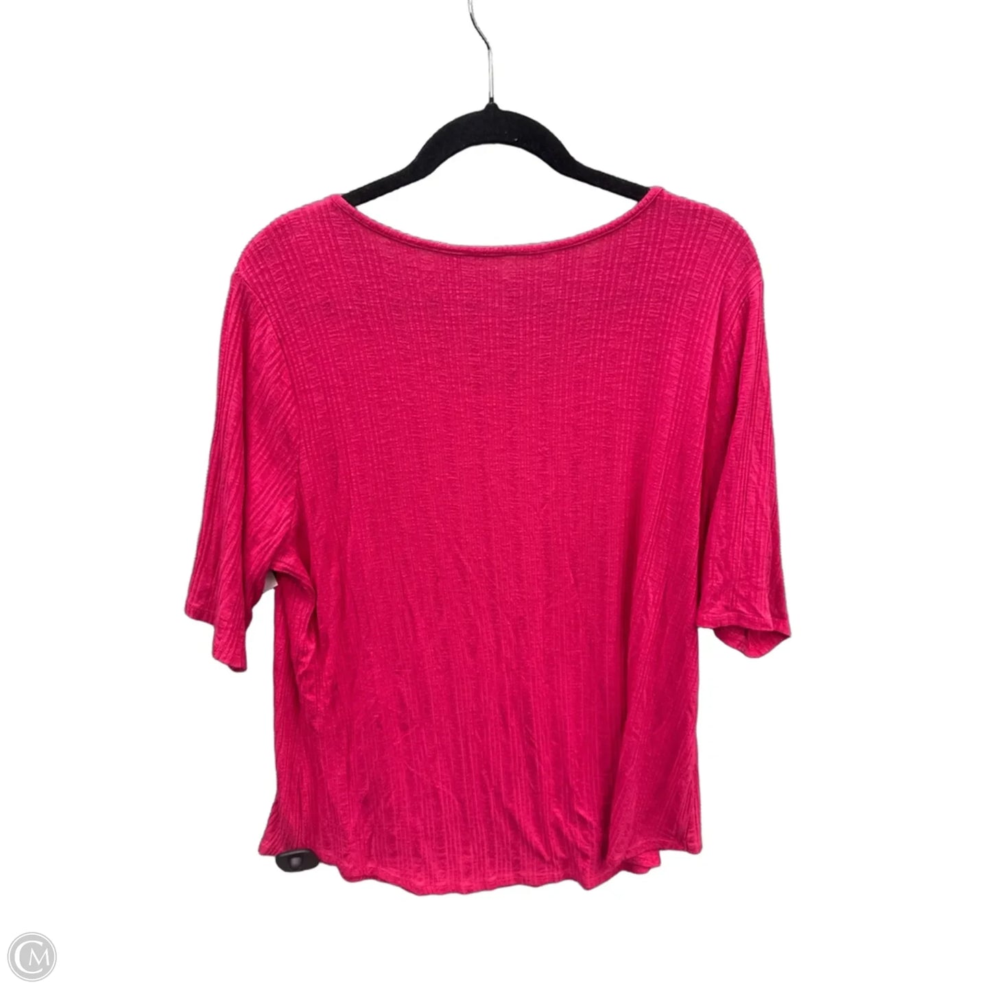Tunic Short Sleeve By Apt 9 In Pink, Size: Xl