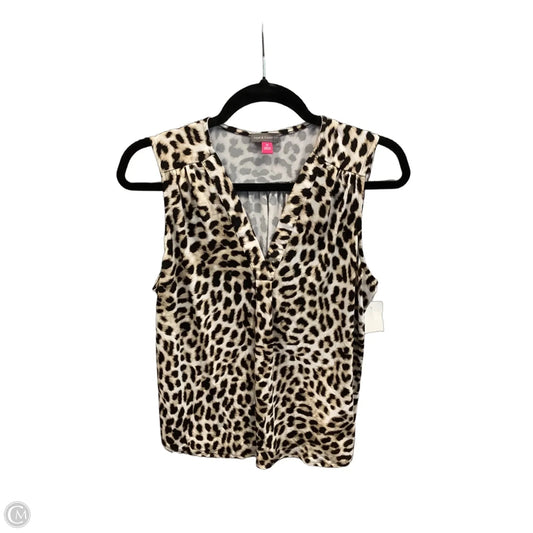 Top Sleeveless By Vince Camuto In Animal Print, Size: M