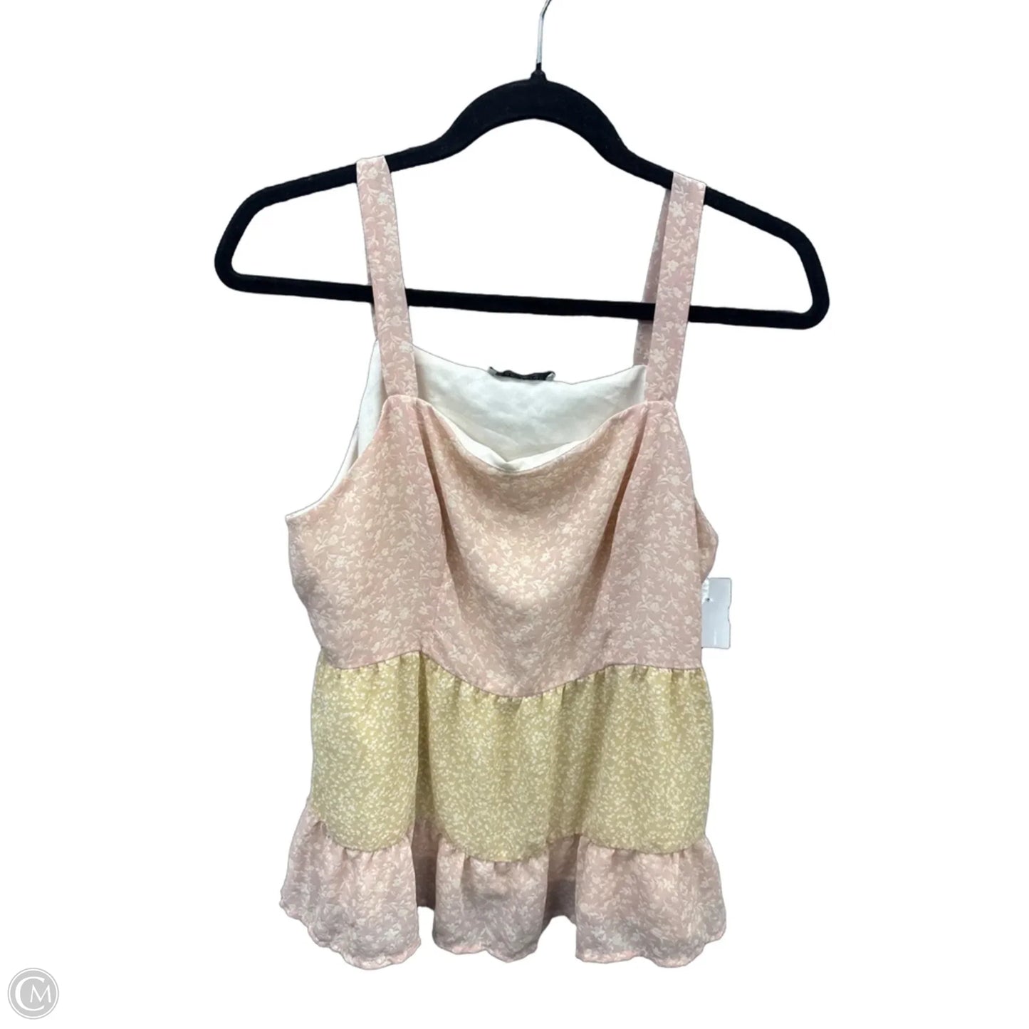 Top Sleeveless By Paper Crane In Pink, Size: L