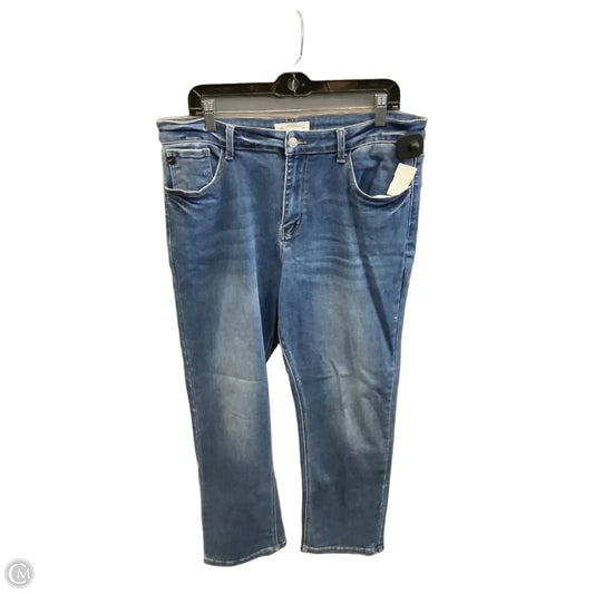 Jeans Straight By Kancan In Blue Denim, Size: 14