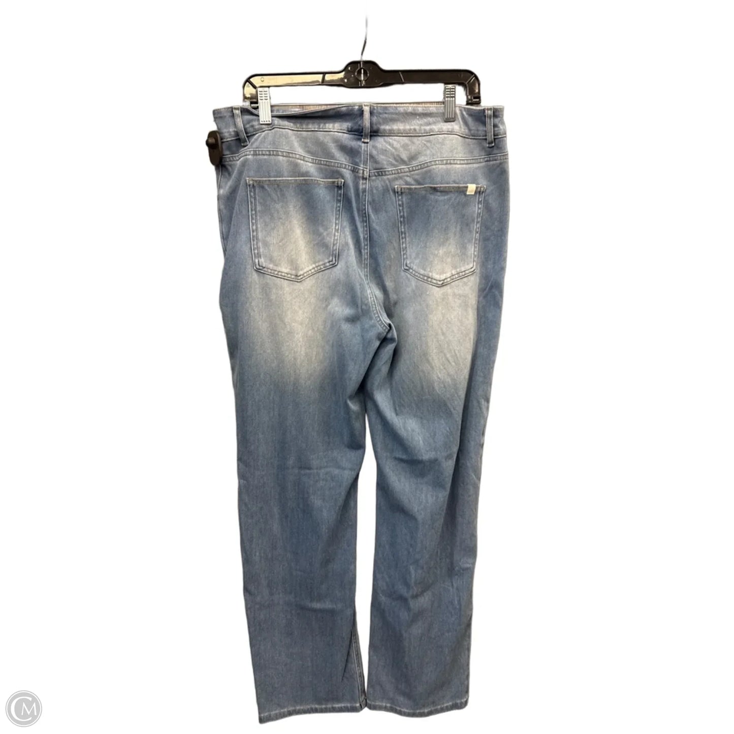 Jeans Straight By Halara In Blue Denim, Size: 14
