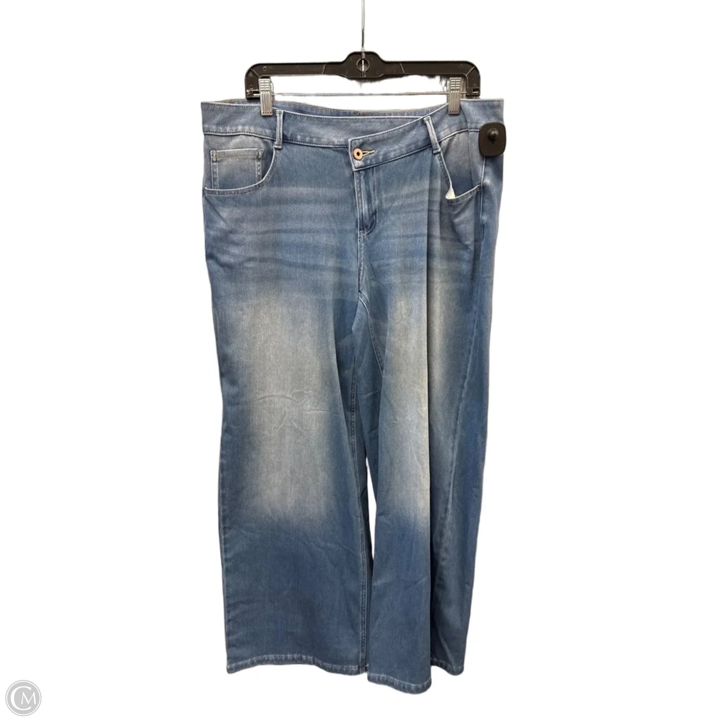 Jeans Wide Leg By Halara In Blue Denim, Size: 14