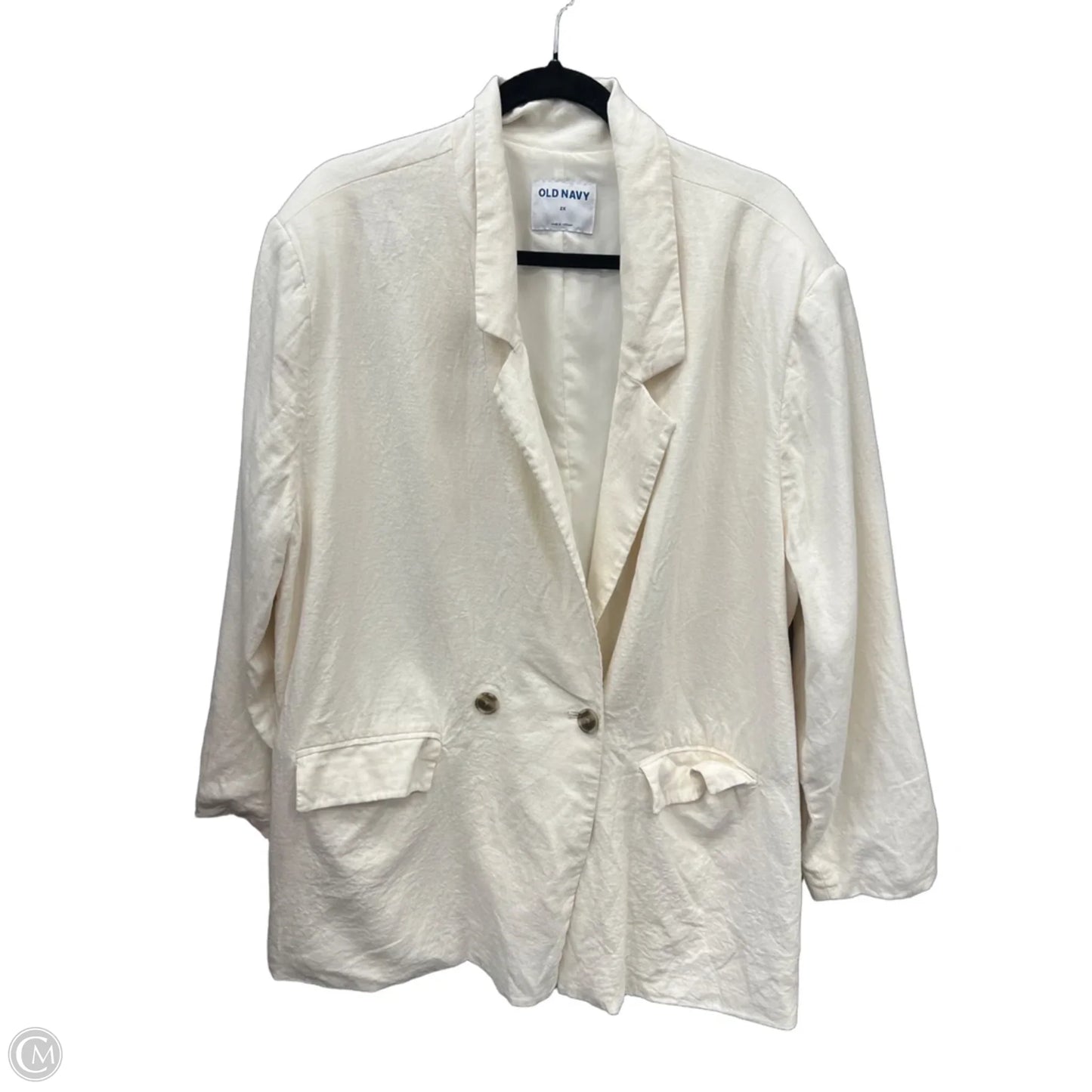 Blazer By Old Navy In White, Size: 2x