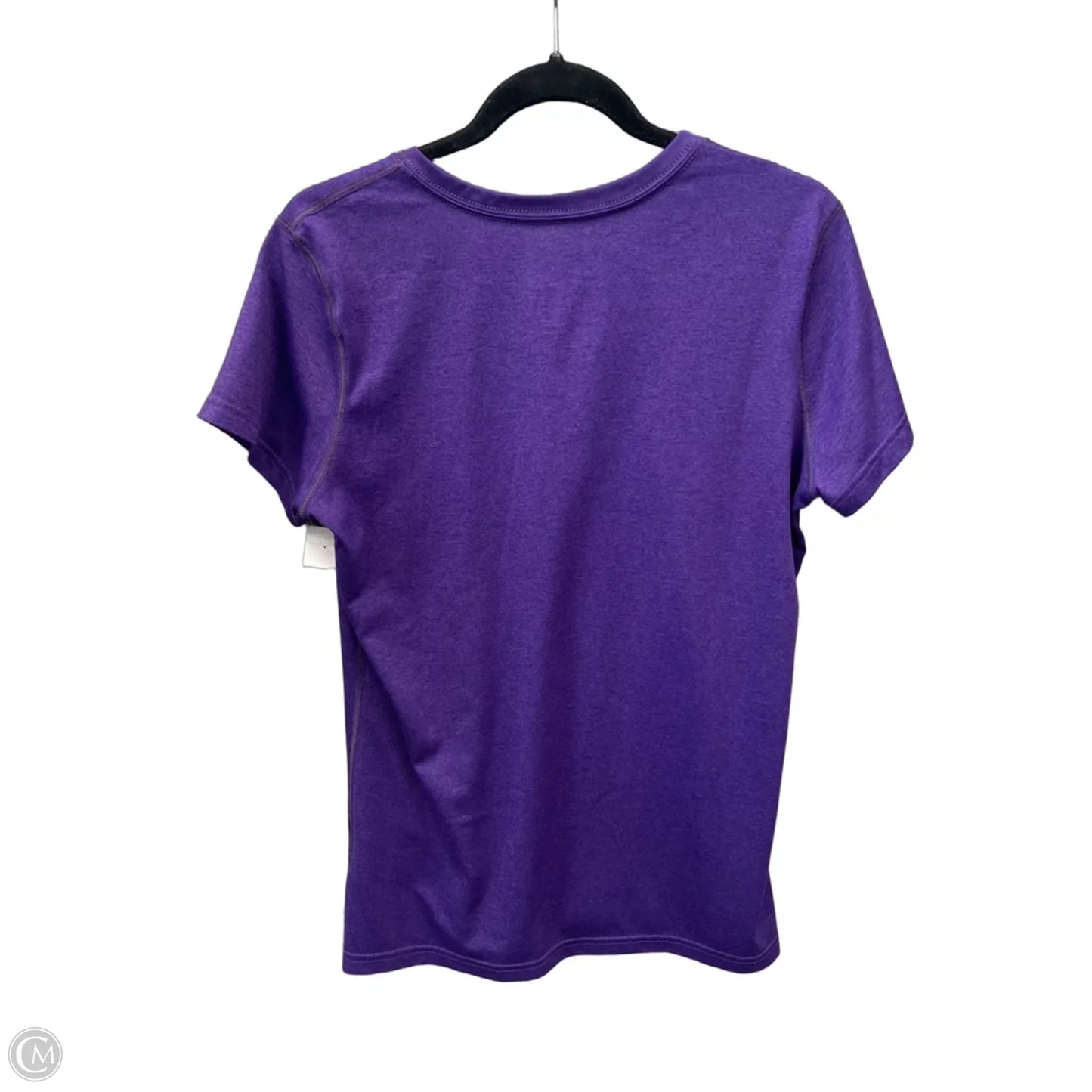 Athletic Top Short Sleeve By Nike Apparel In Purple, Size: L