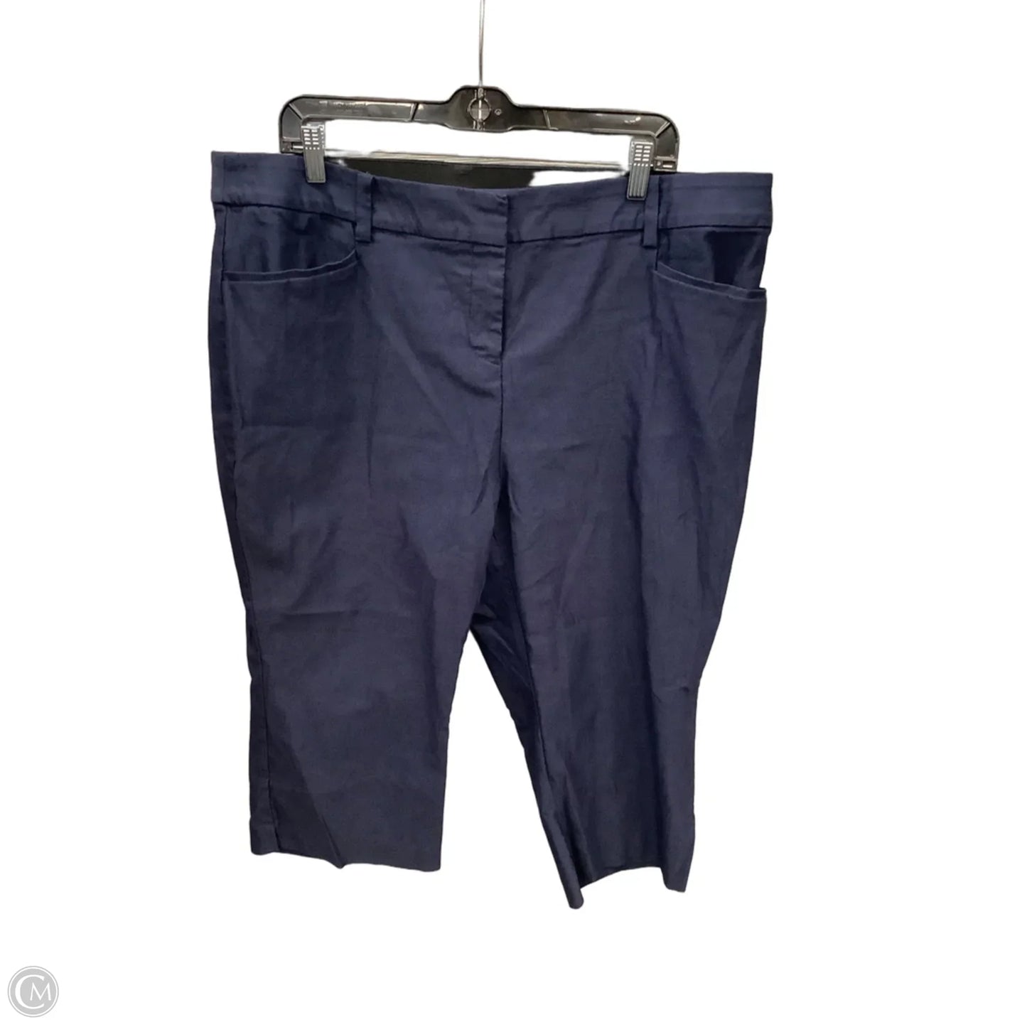 Capris By Lane Bryant In Navy, Size: 18