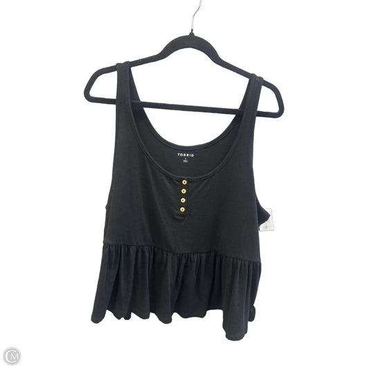 Top Sleeveless By Torrid In Black, Size: 1x