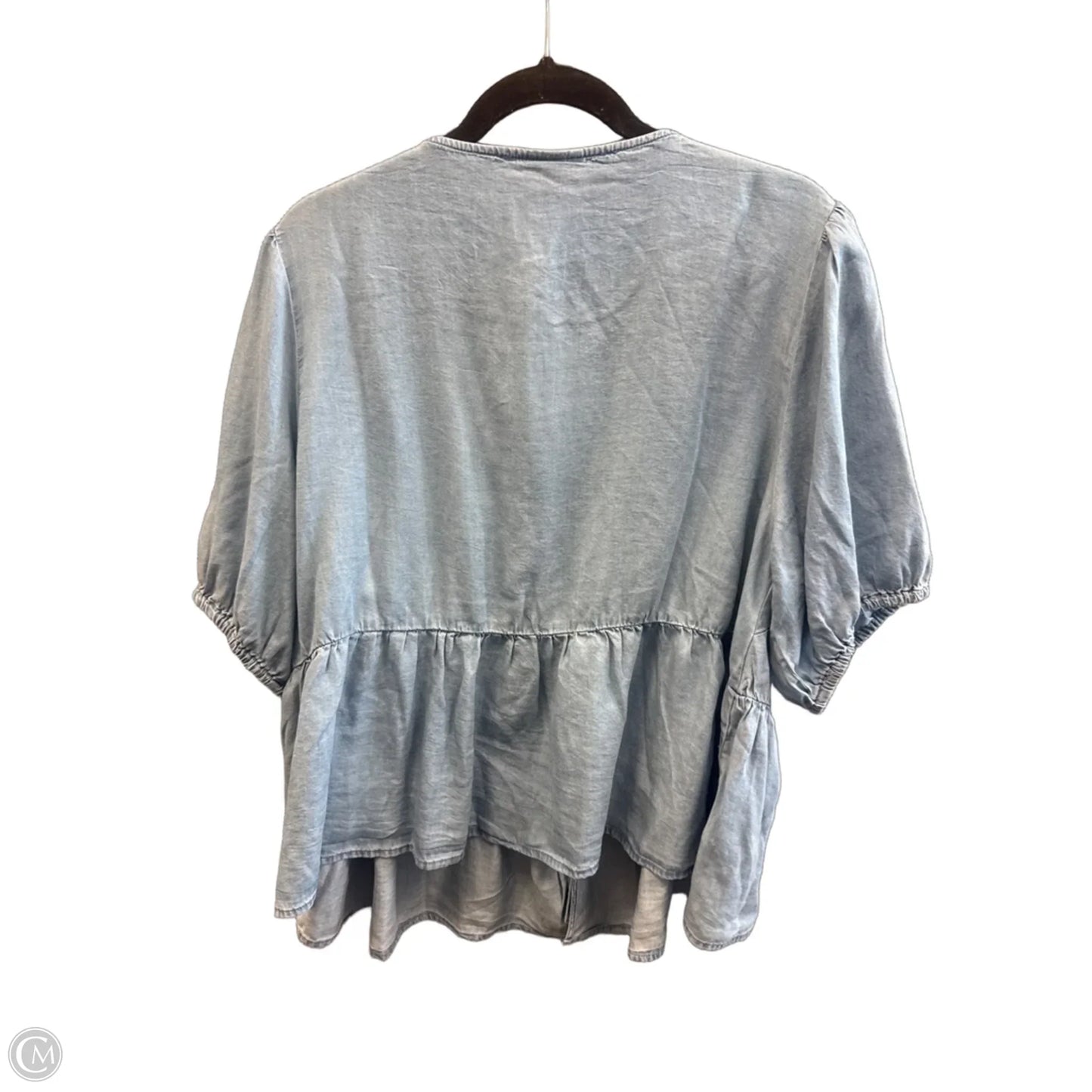Top Short Sleeve By Torrid In Blue, Size: L