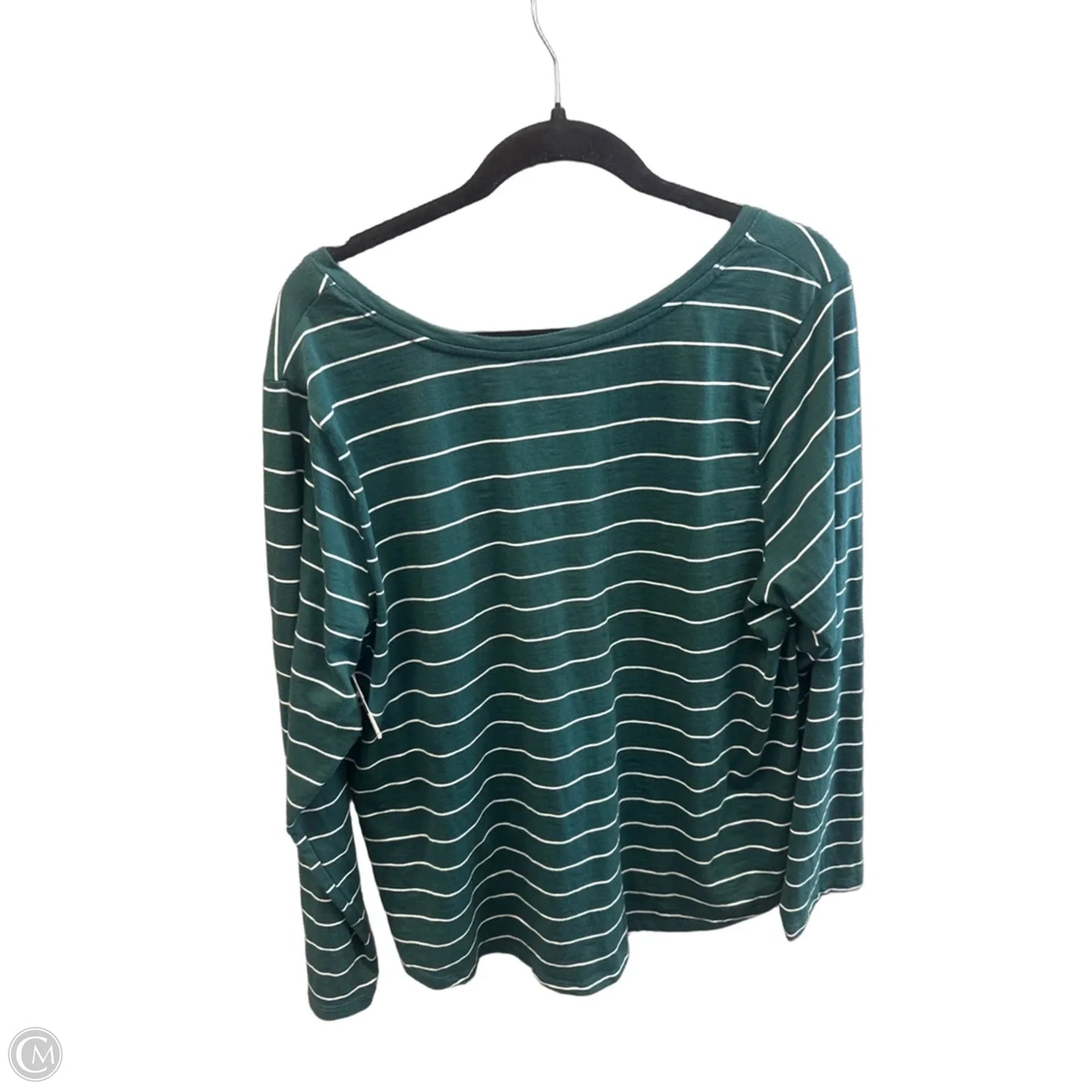 Top Long Sleeve By Sonoma In Striped Pattern, Size: 1x