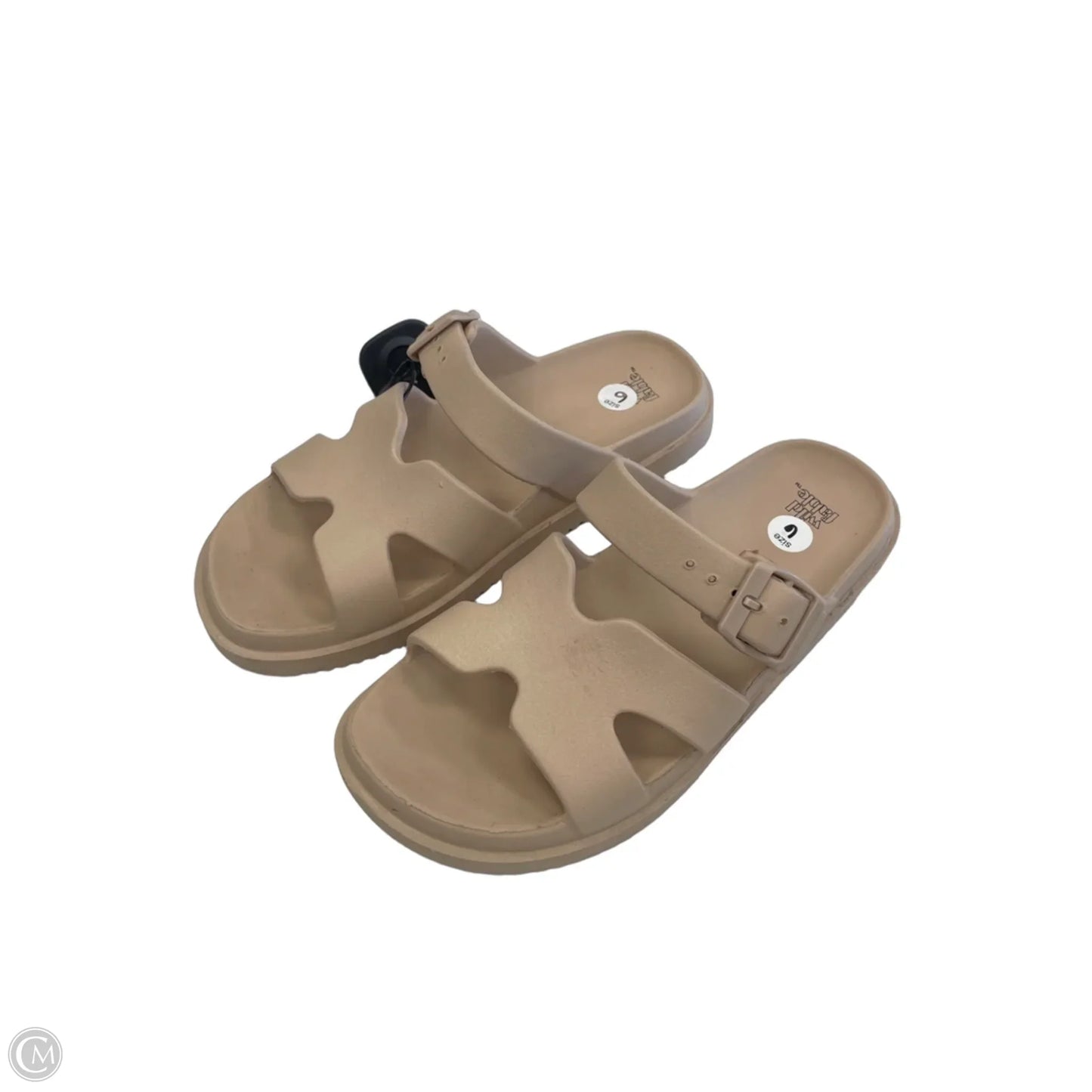 Sandals Flats By Wild Fable In Tan, Size: 6