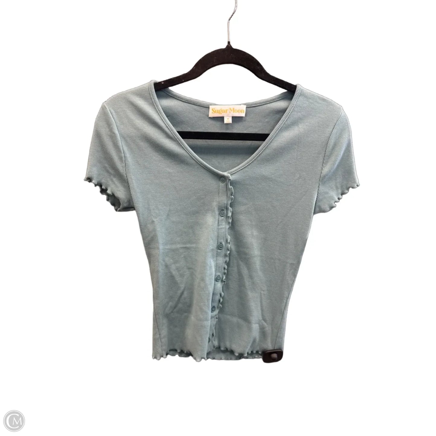 Top Short Sleeve By Clothes Mentor In Blue, Size: M