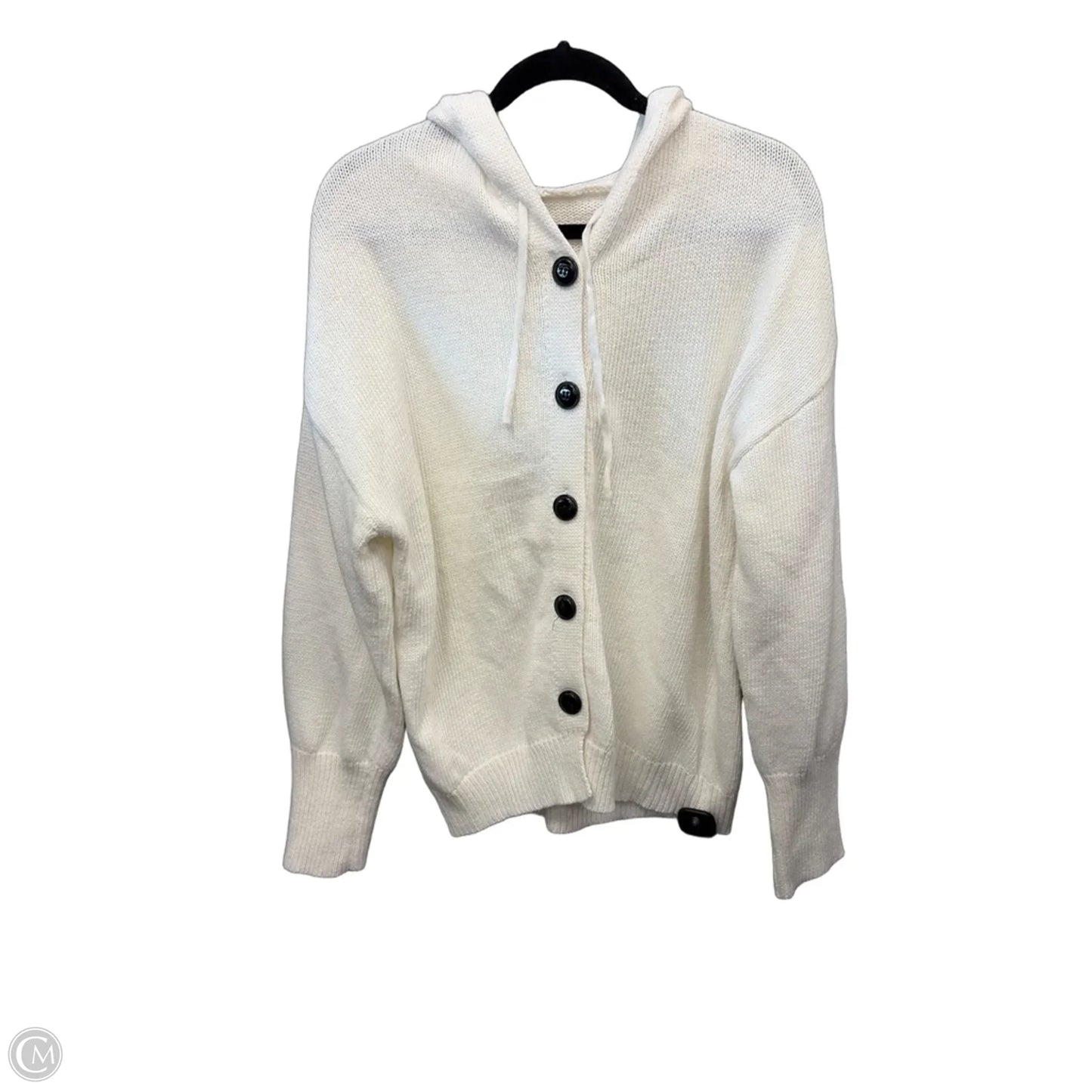 Sweater Cardigan By Clothes Mentor In White, Size: Xl