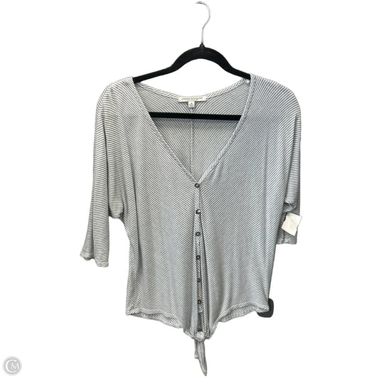 Top Short Sleeve By Green Envelope In Striped Pattern, Size: M