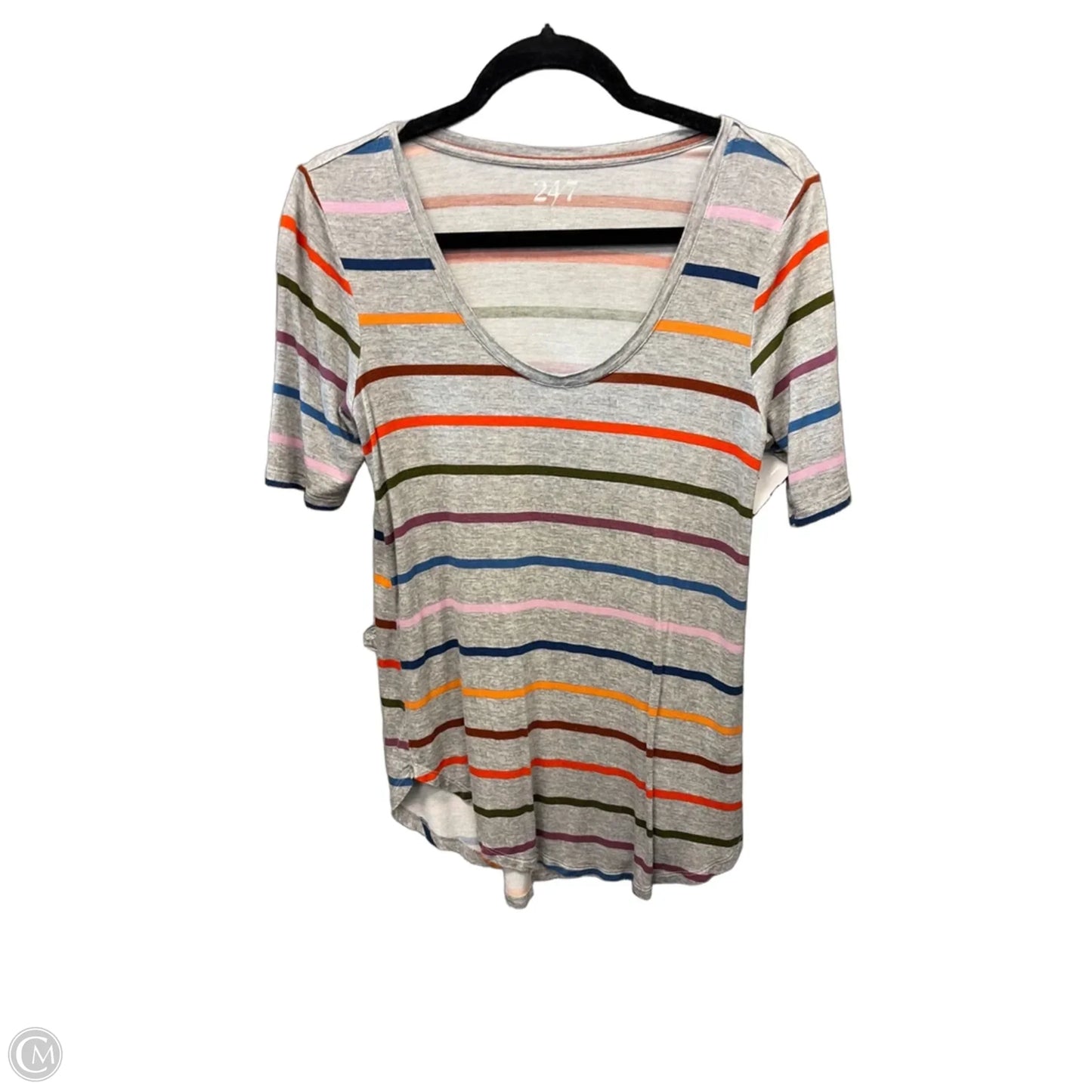 Tunic Short Sleeve By Maurices In Grey, Size: S