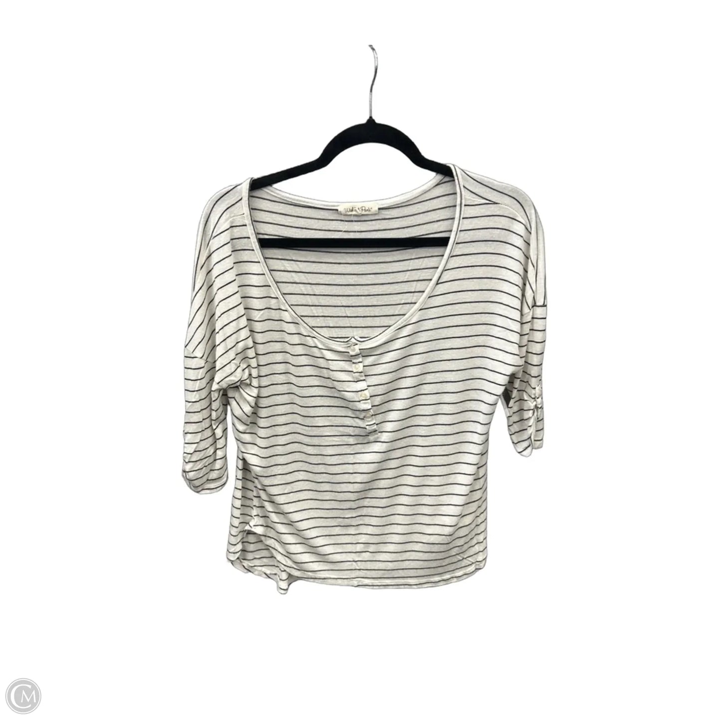 Top 3/4 Sleeve By Wishful Park In White, Size: M