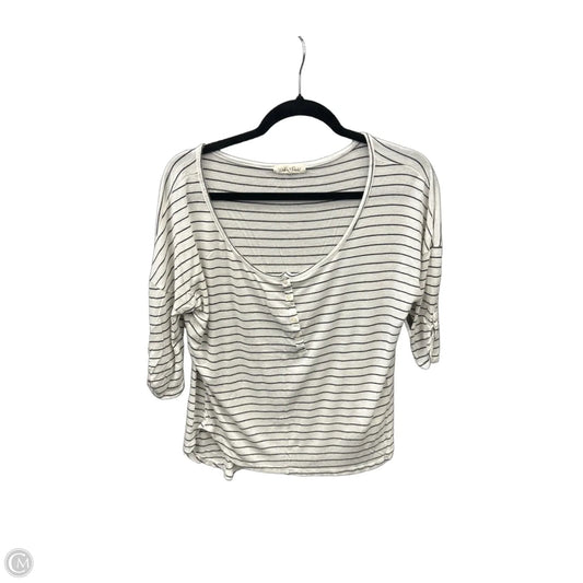 Top 3/4 Sleeve By Wishful Park In White, Size: M