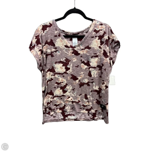 Top Short Sleeve By Time And Tru In Purple, Size: L