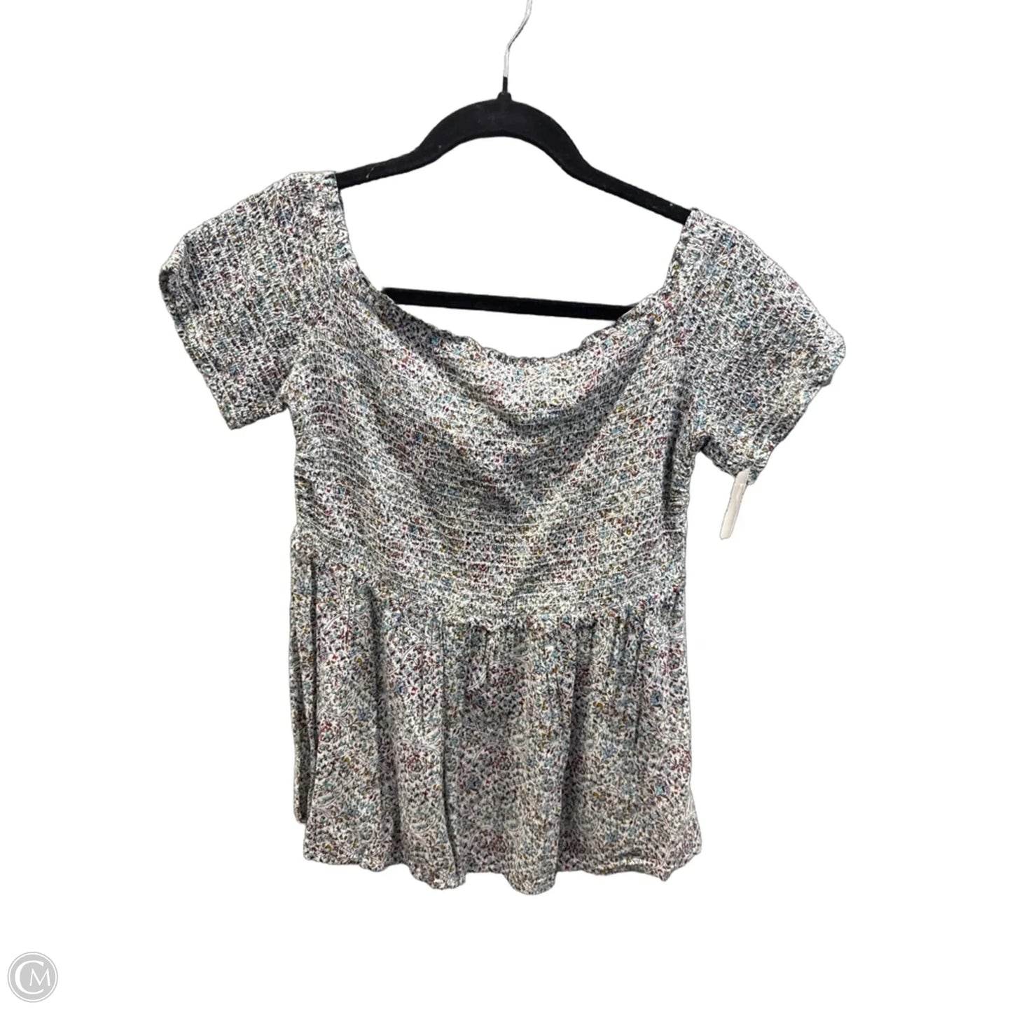 Top Short Sleeve By Old Navy In Floral Print, Size: M
