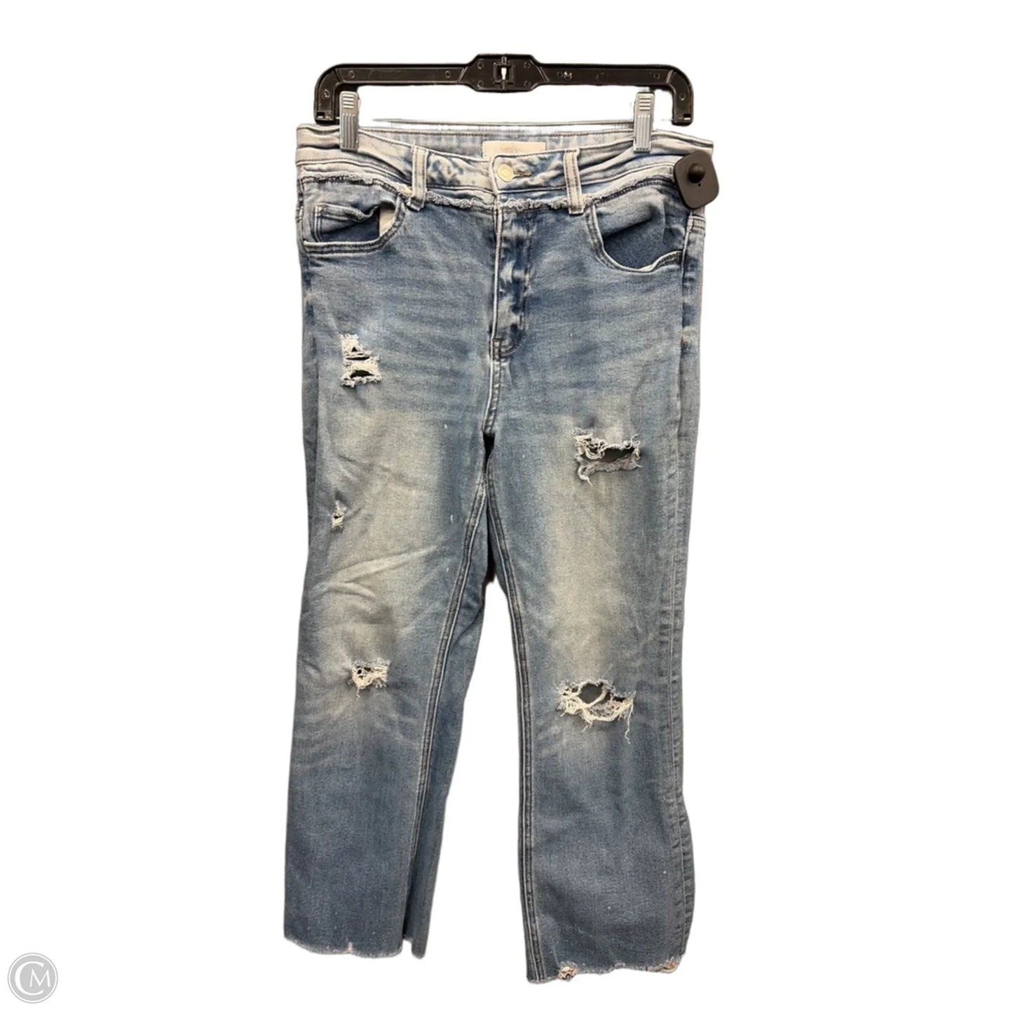 Jeans Wide Leg By Vervet In Blue Denim, Size: 10