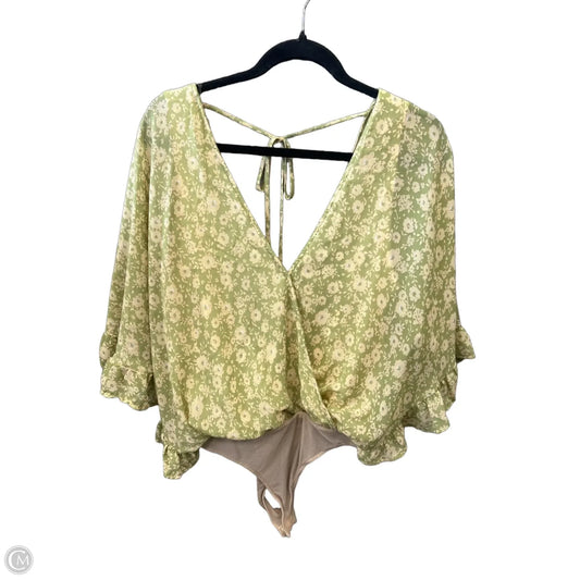 Bodysuit By Lush In Green, Size: L
