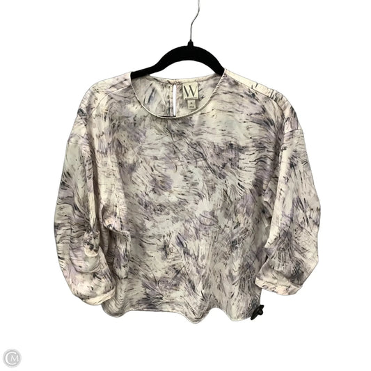 Top 3/4 Sleeve By Worthington In Purple, Size: M