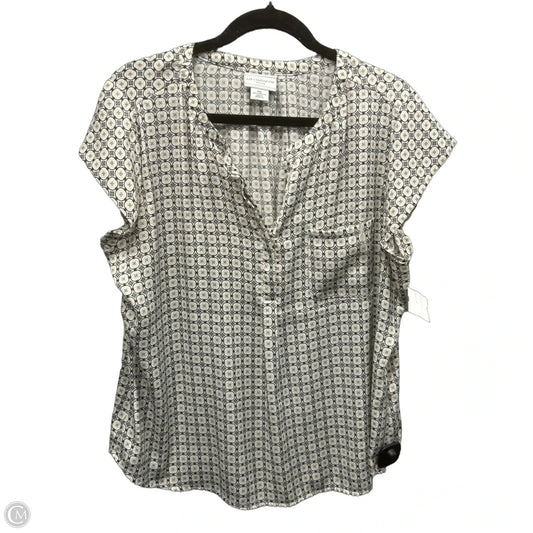 Top Short Sleeve By Liz Claiborne In Multi-colored, Size: Xlp