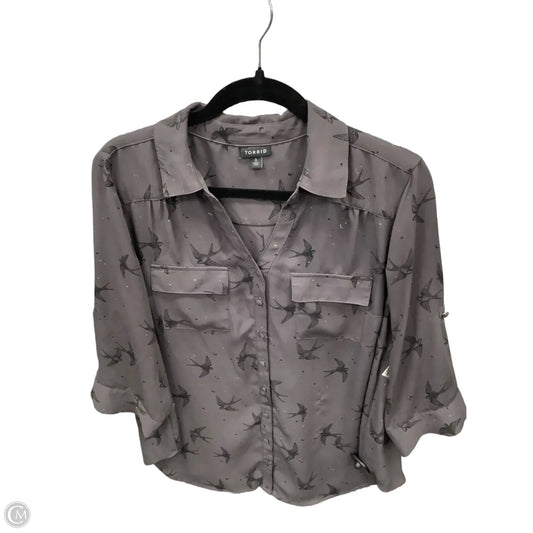 Tunic 3/4 Sleeve By Torrid In Grey, Size: L