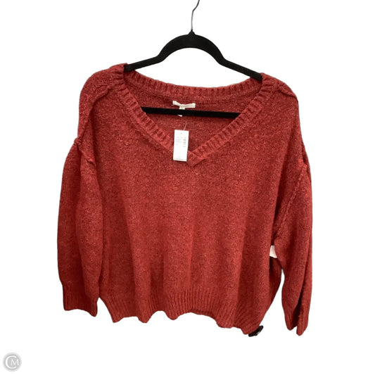 Sweater By Maurices In Red, Size: 3x