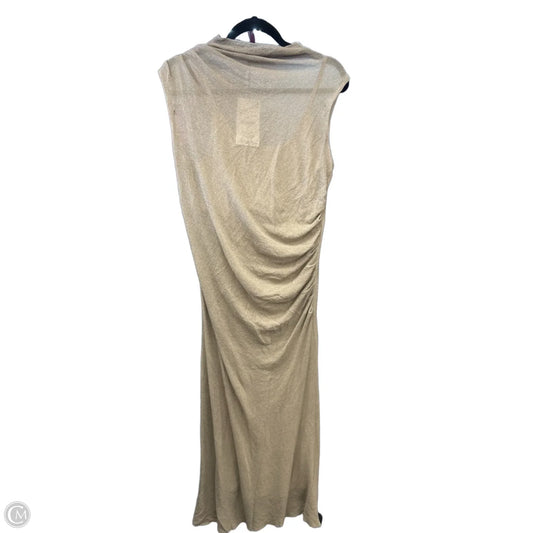 Dress Party Long By Zara In Taupe, Size: M