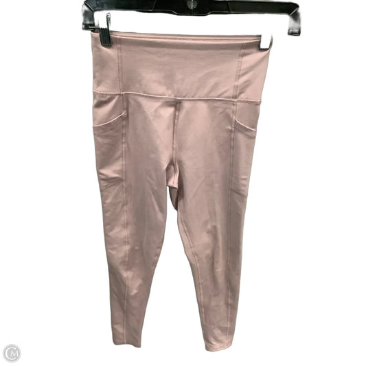 Athletic Leggings By Calvin Klein Performance In Pink, Size: Xs