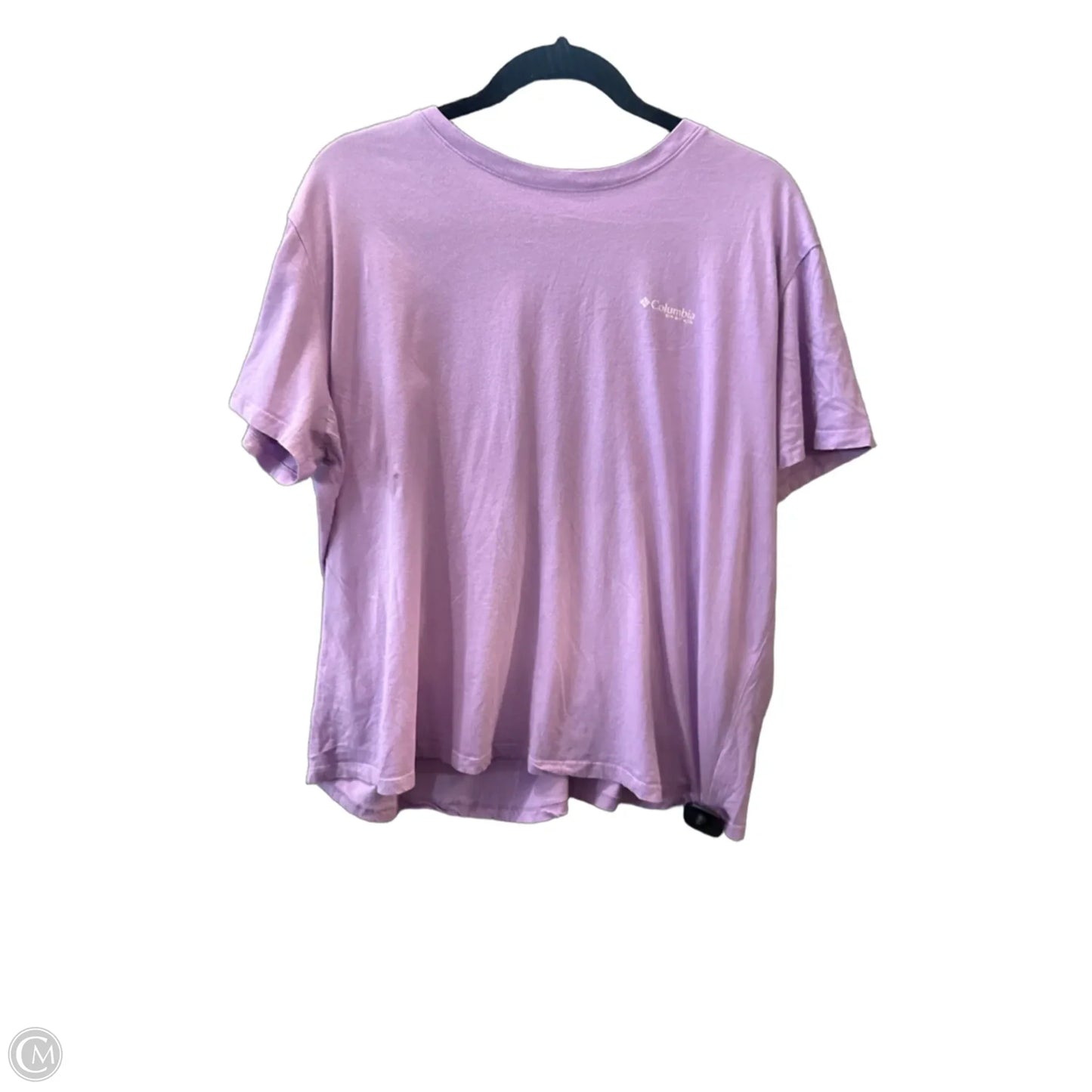 Top Short Sleeve By Columbia In Purple, Size: Xxl