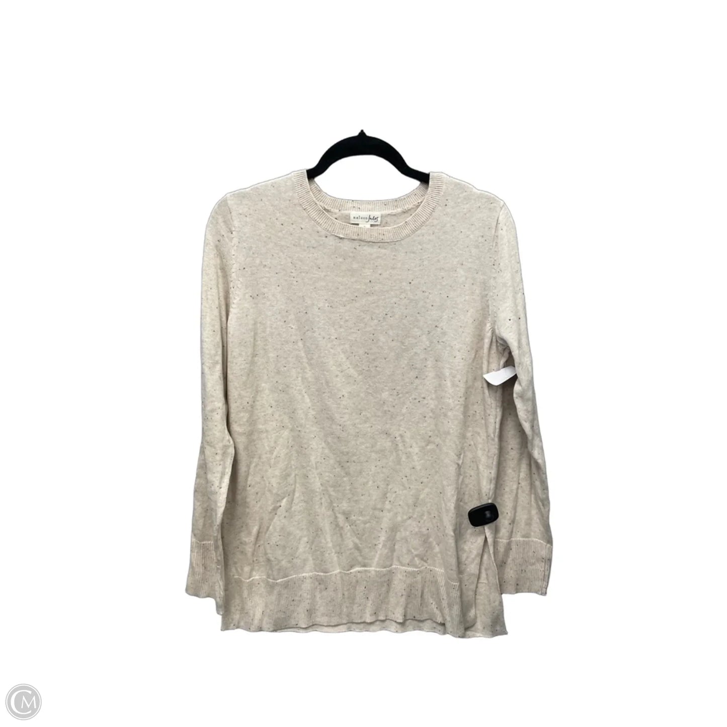 Top Long Sleeve By Maison Jules In Tan, Size: M