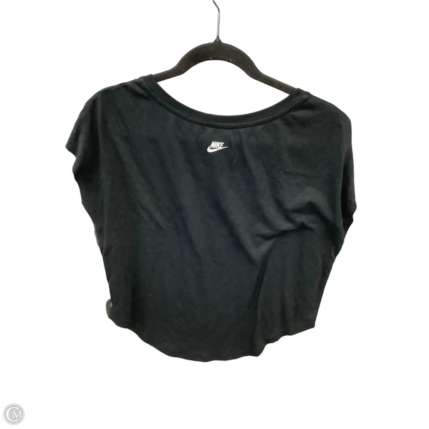 Athletic Top Short Sleeve By Nike Apparel In Black, Size: S