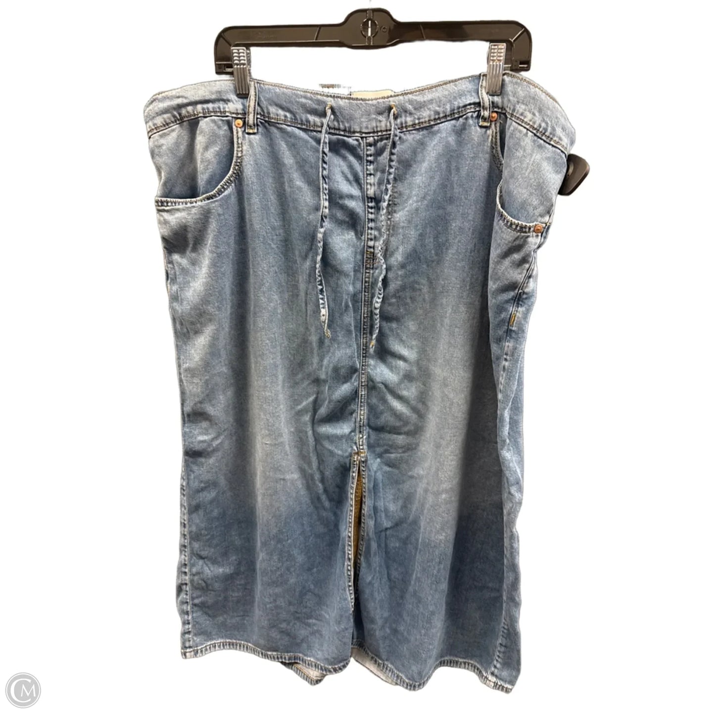Skirt Maxi By Lane Bryant In Blue Denim, Size: 24