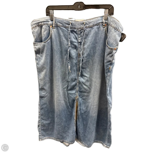 Skirt Maxi By Lane Bryant In Blue Denim, Size: 24