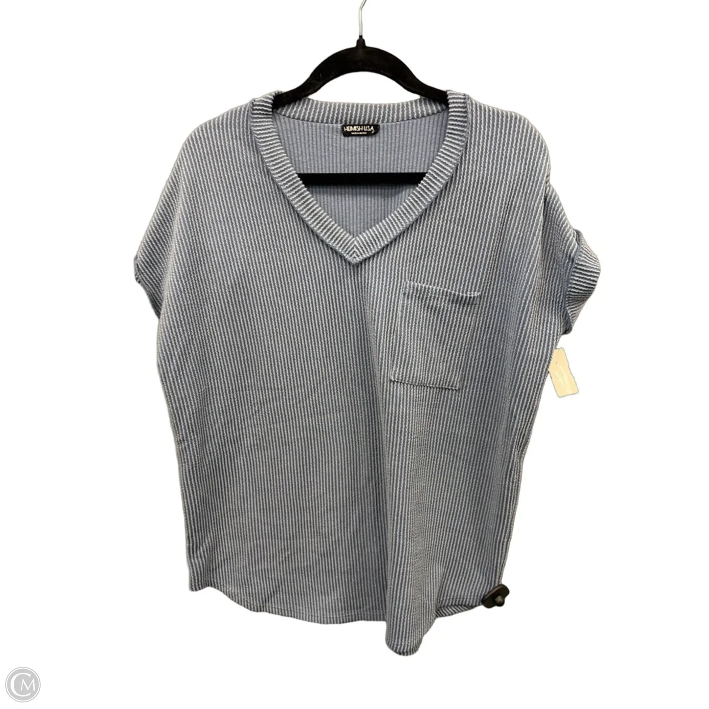 Top Short Sleeve By Heimish Usa In Blue, Size: L