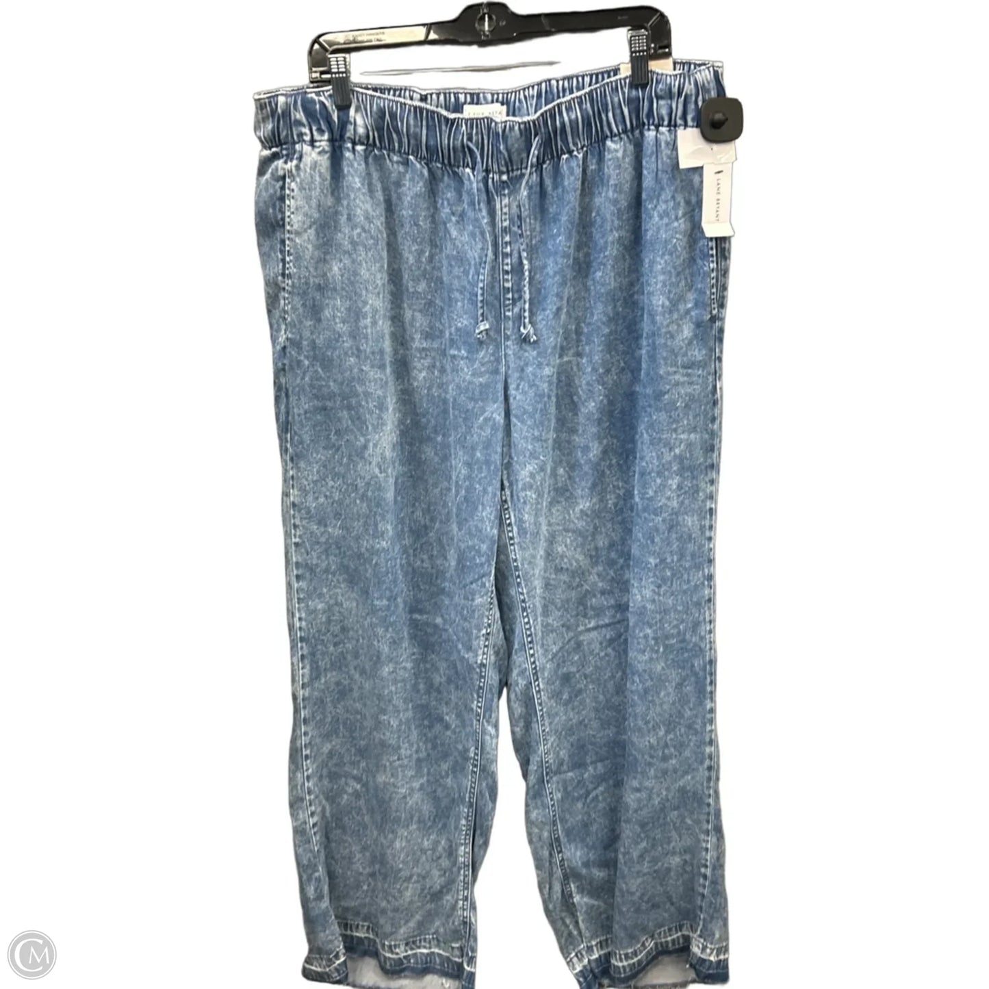 Pants Wide Leg By Lane Bryant In Blue Denim, Size: 16