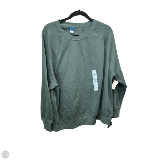Sweatshirt Crewneck By Old Navy In Green, Size: L