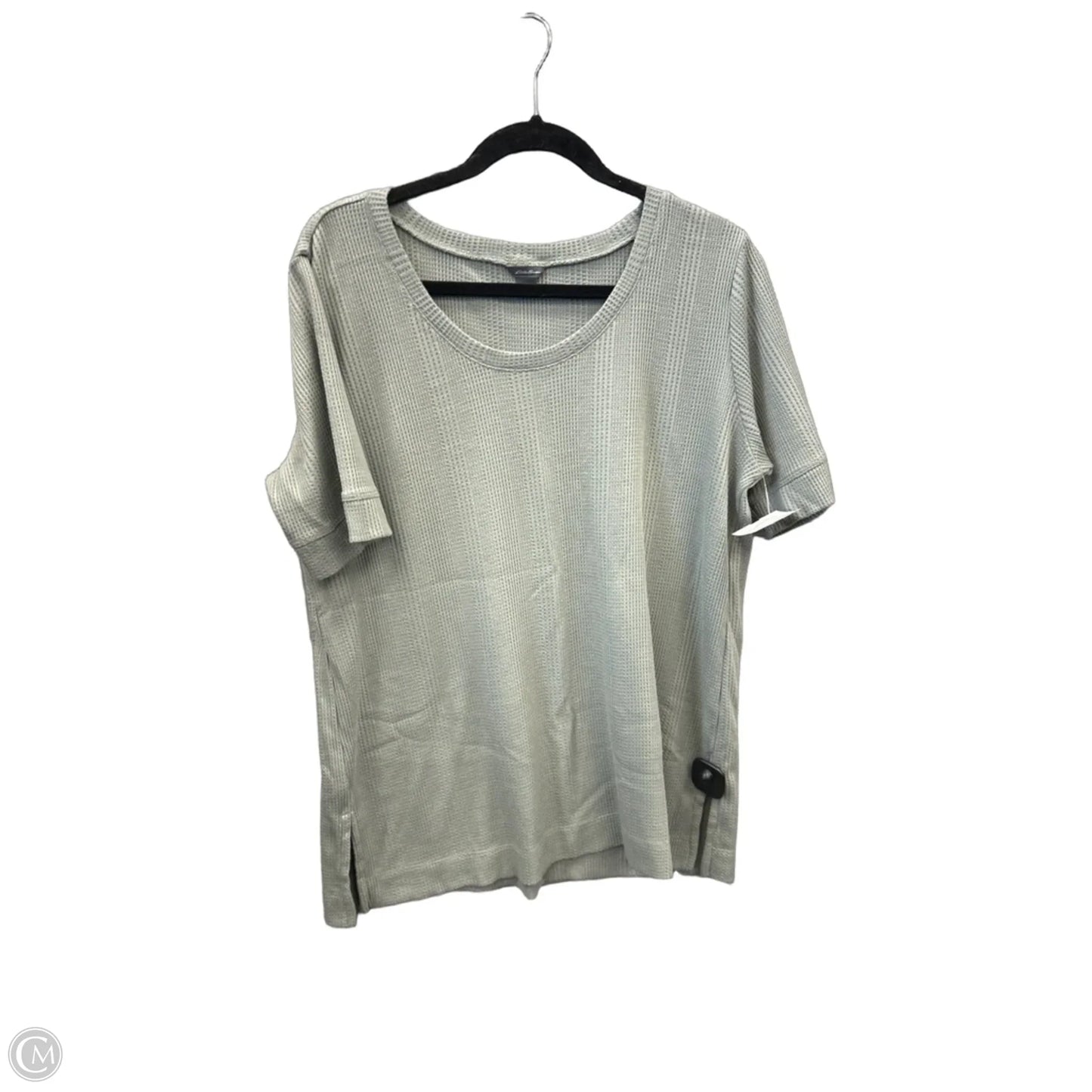 Tunic Short Sleeve By Eddie Bauer In Green, Size: L