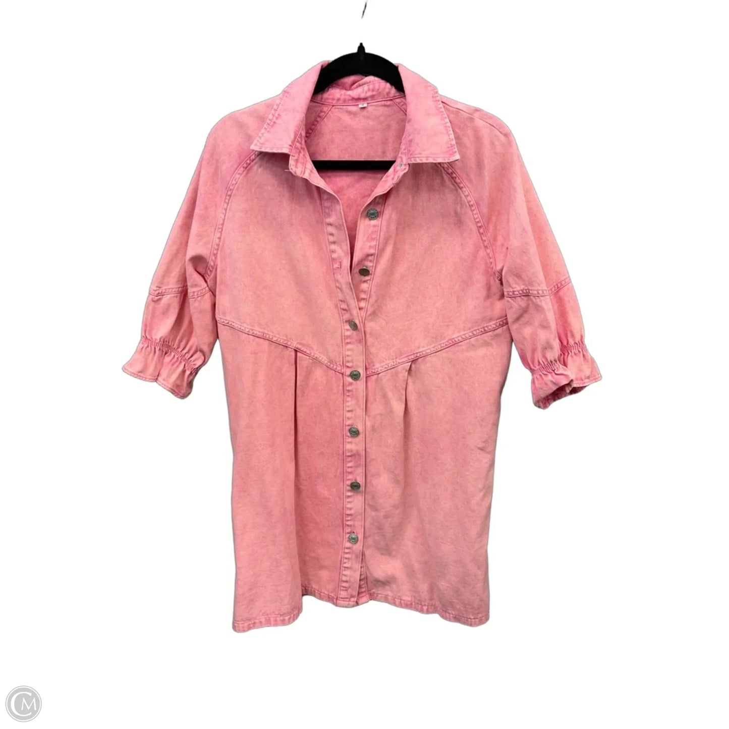 Dress Casual Short By Clothes Mentor In Pink Denim, Size: S