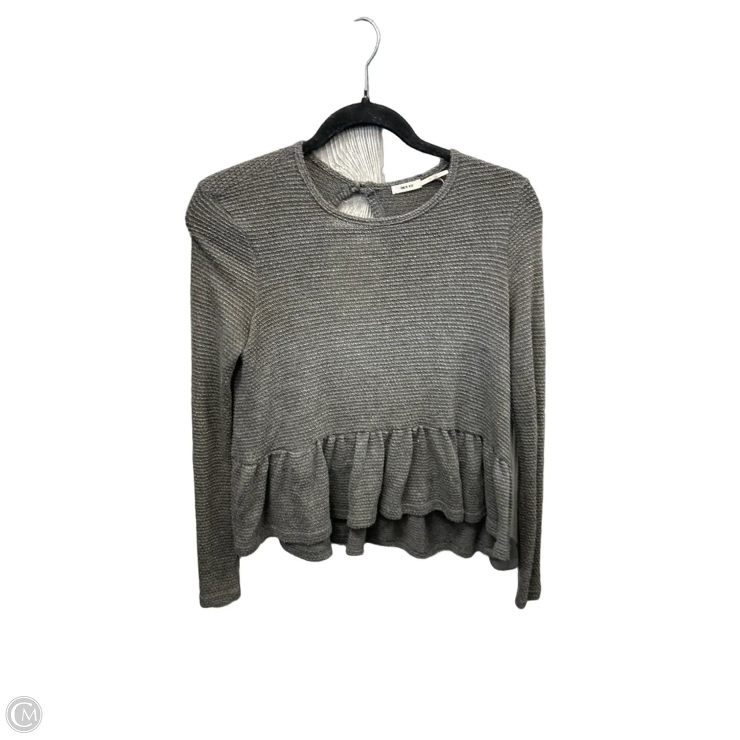 Top Long Sleeve By Kimichi Blue In Grey, Size: Xs