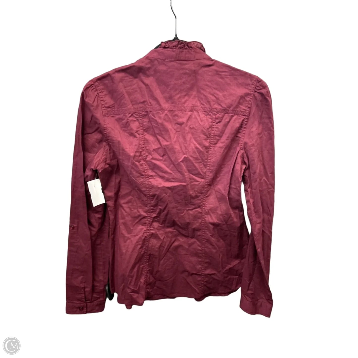 Top Long Sleeve By Maurices In Maroon, Size: S