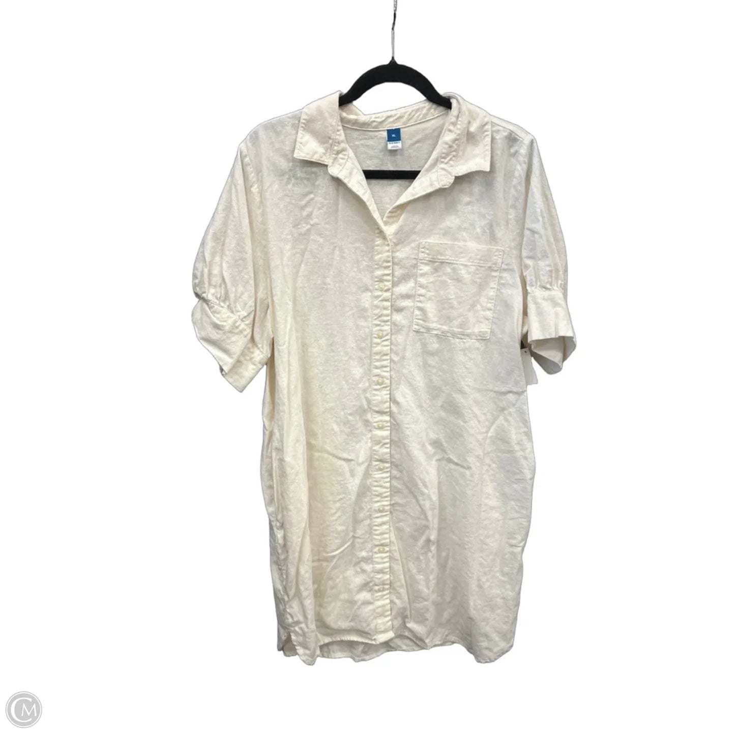 Dress Casual Short By Old Navy In Cream, Size: Xl