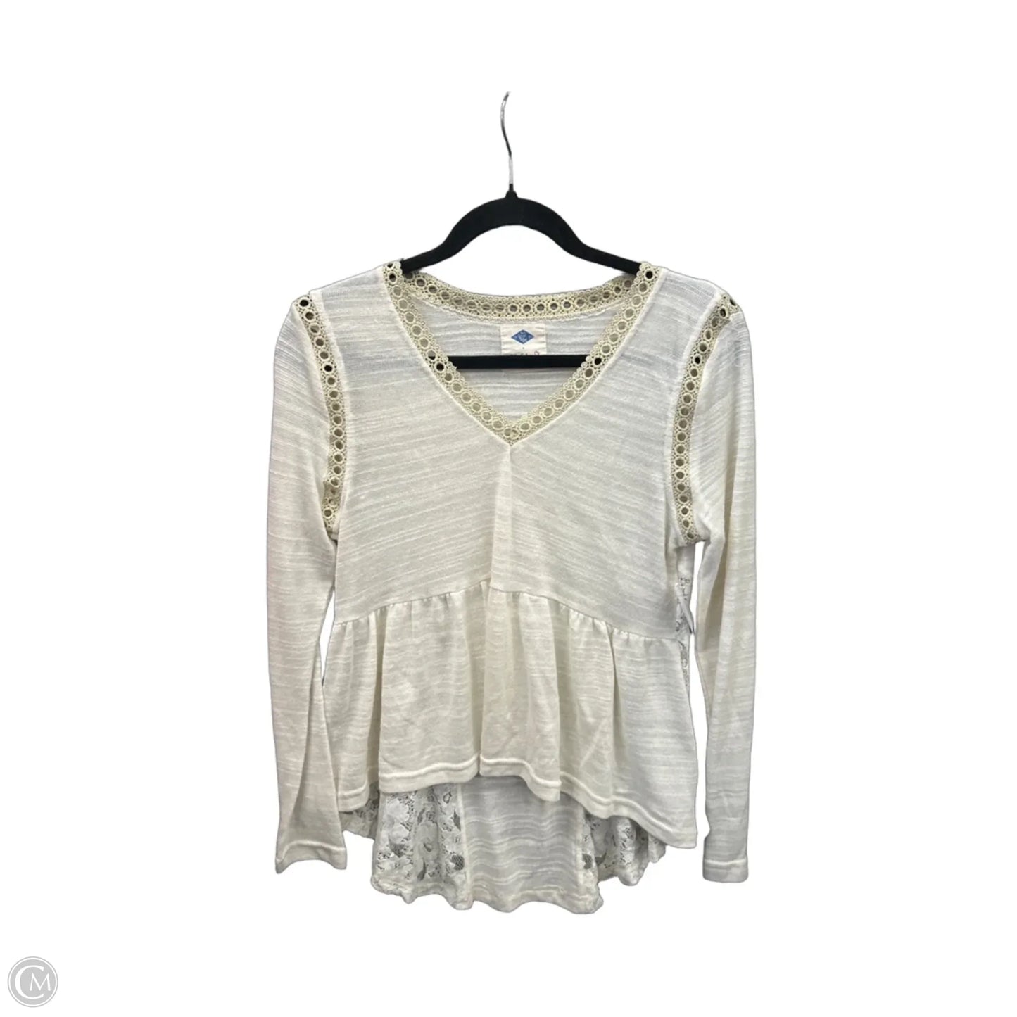 Tunic Sleeveless By Clothes Mentor In Cream, Size: M