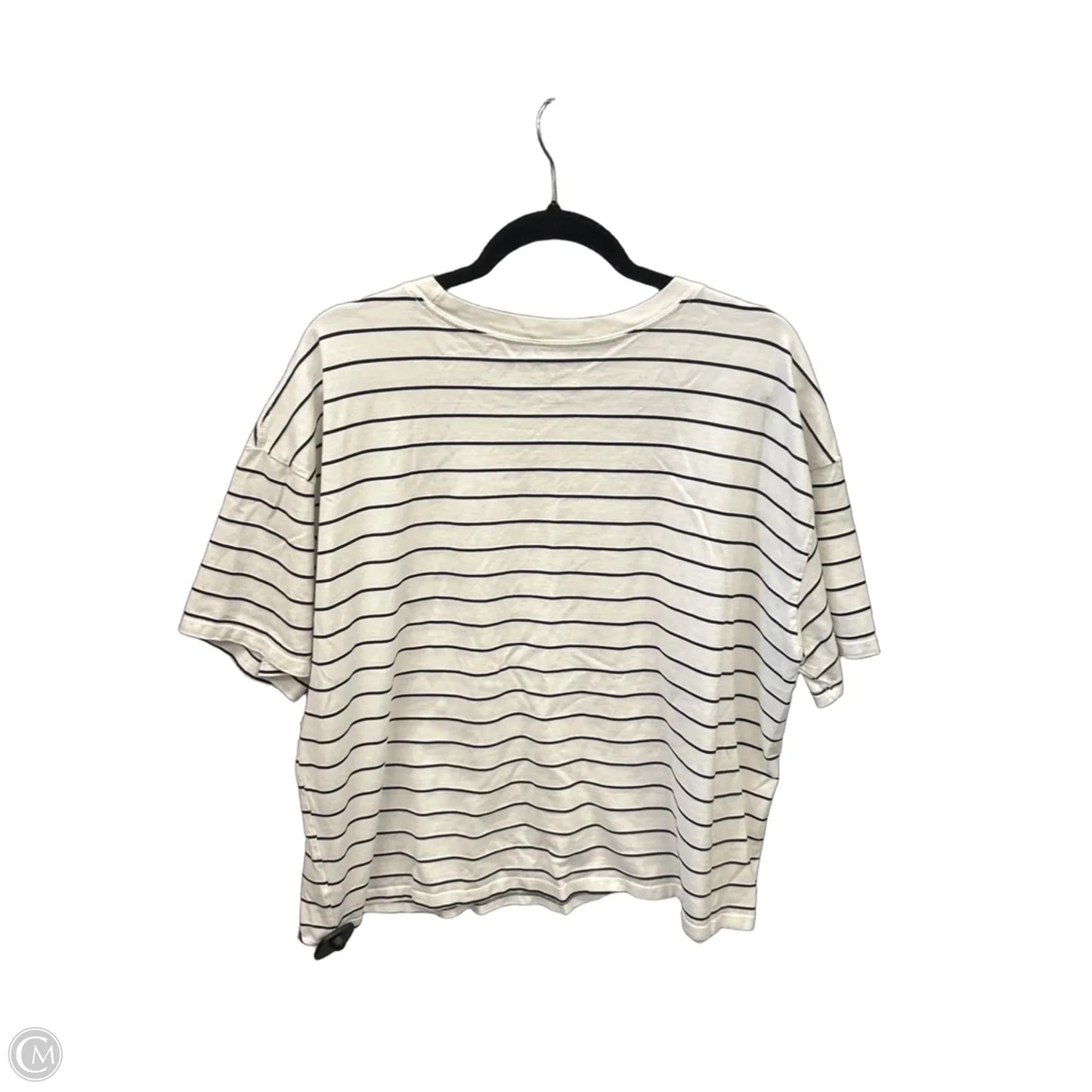 Top Short Sleeve By Time And Tru In Striped Pattern, Size: 3x