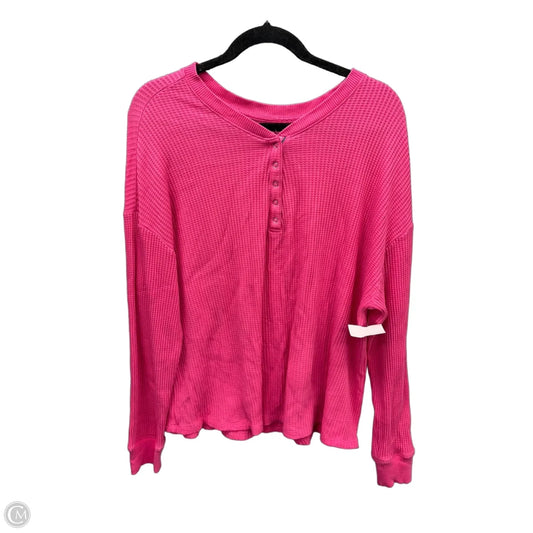 Top Long Sleeve By Sonoma In Pink, Size: Xl