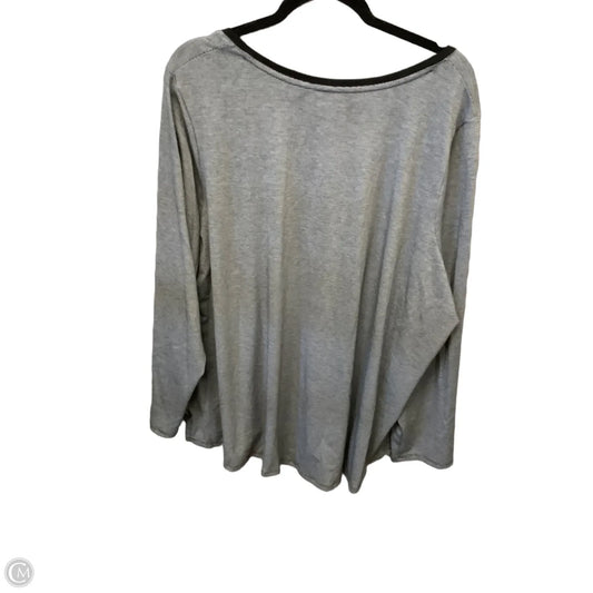 Top Long Sleeve By Lands End In Striped Pattern, Size: 3x
