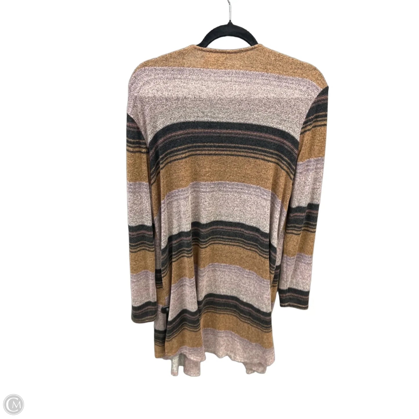Cardigan By Maurices In Striped Pattern, Size: L