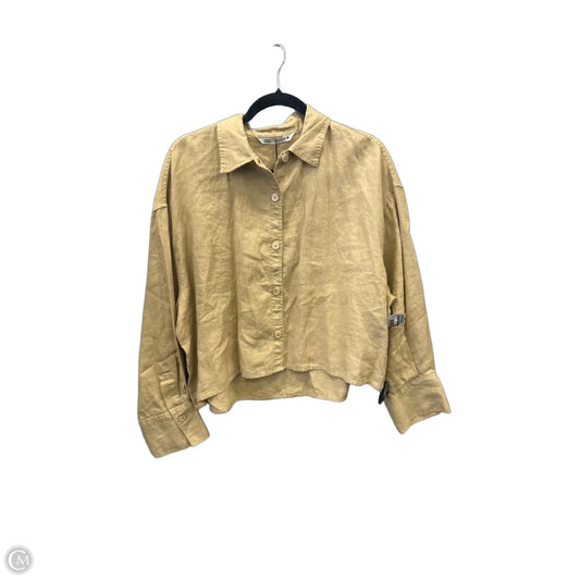 Top Long Sleeve By Zara In Beige, Size: Xxl