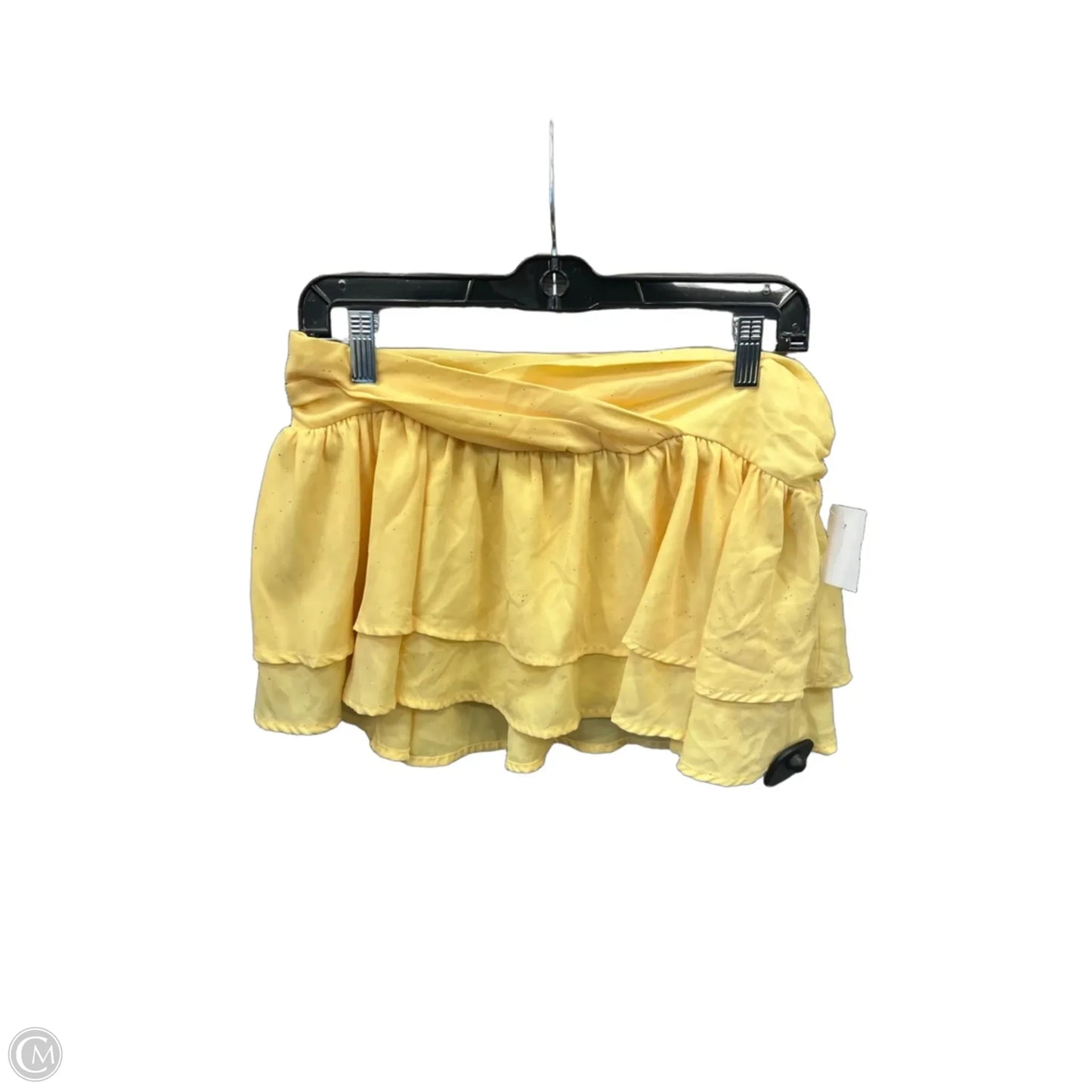 Skirt Mini & Short By Clothes Mentor In Yellow, Size: 4