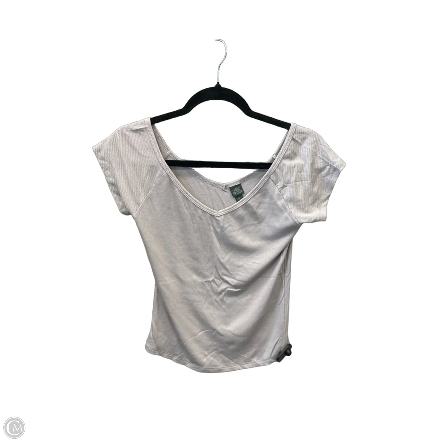 Top Short Sleeve Basic By Wild Fable In Grey, Size: S